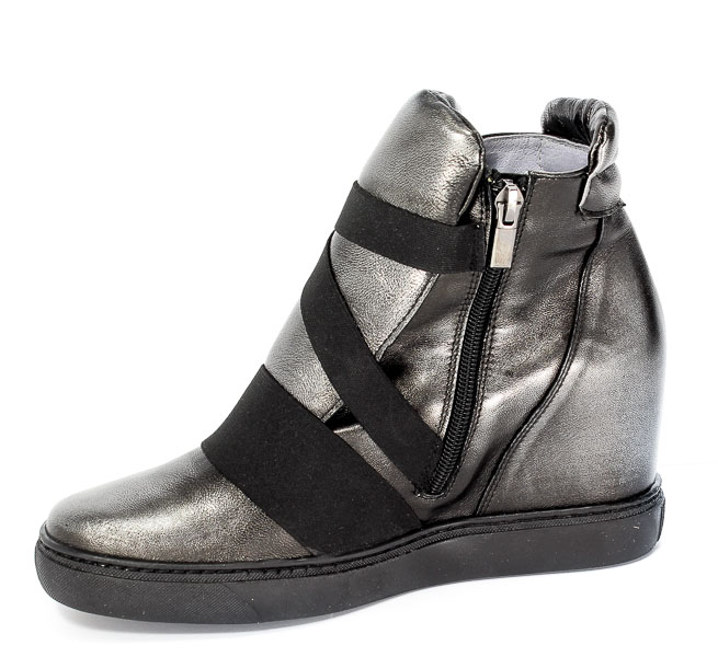 Sneakersy Eksbut 77-4492-E04 Czarny-Srebro Lic