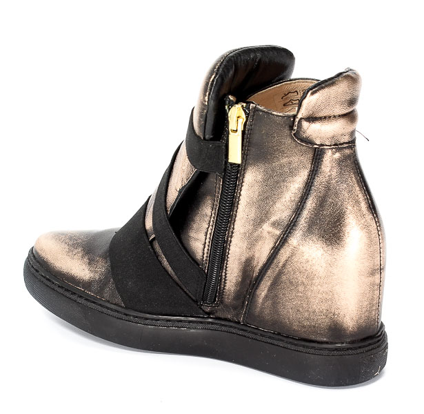 Sneakersy Eksbut 77-4492-G79 Czarny-Miedź Lic