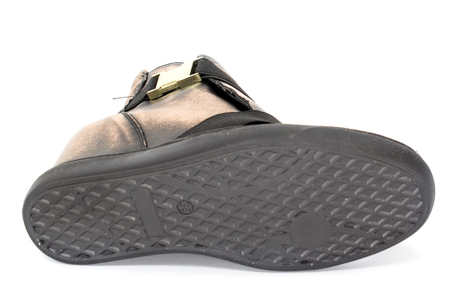 Sneakersy Eksbut 77-4492-G79 Czarny-Miedź Lic