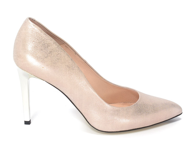 Czółenka Bravo Moda 1373 Platyna metal
