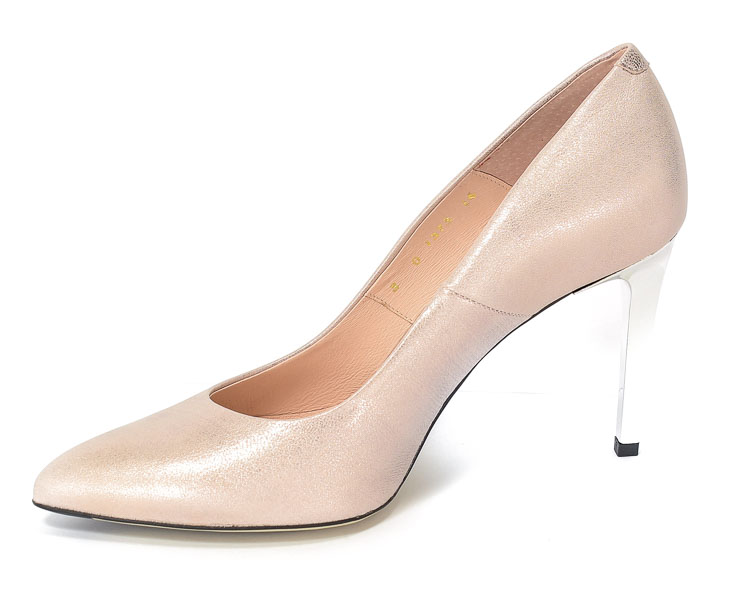 Czółenka Bravo Moda 1373 Platyna metal