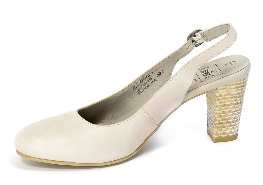 Czółenka letnie Caprice 9-29604-28 Light Grey.Prz