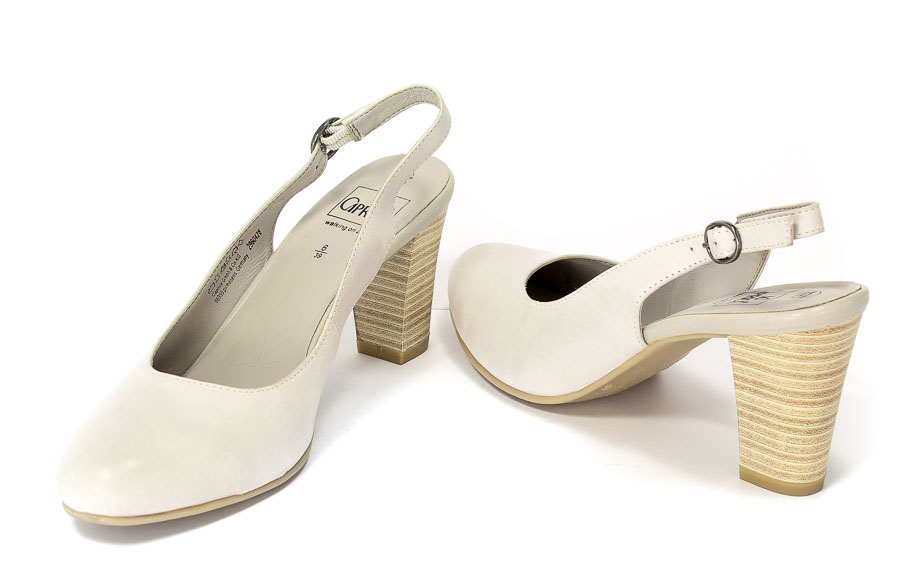 Czółenka letnie Caprice 9-29604-28 Light Grey.Prz