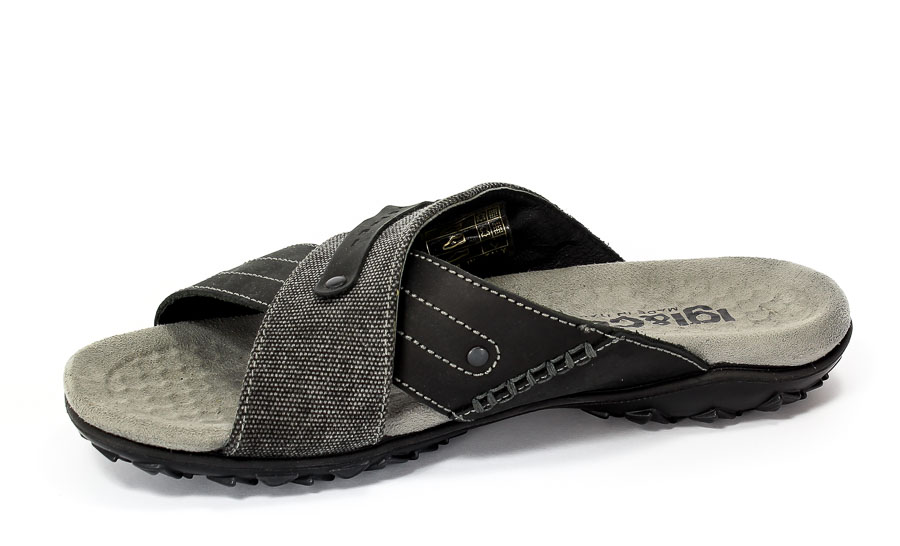 Klapki letnie Igi&Co 47360-00 Nubuk Sch.Nero.Prz