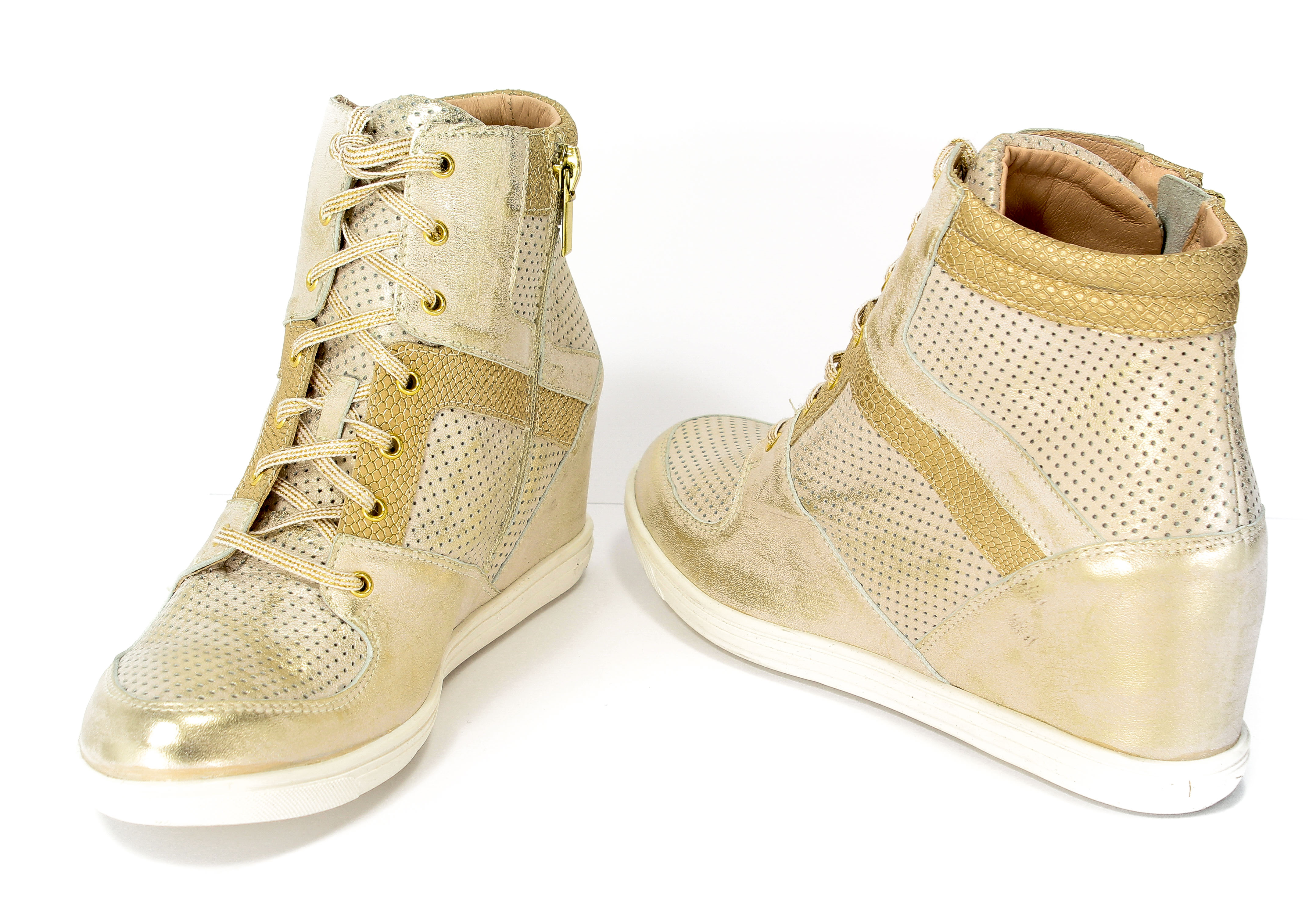 Sneakersy Eksbut 77-4418-672-F83 Złoto Lic