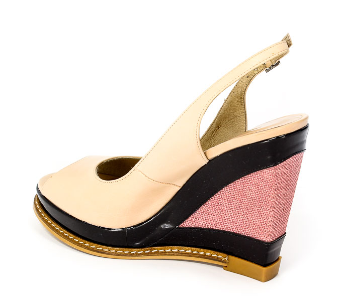 Czółenka letnie Again&Again 40759 Black-Pink.Prz