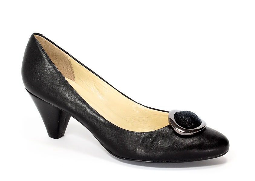 Czółenka Via Uno 11042503 Black.Prz