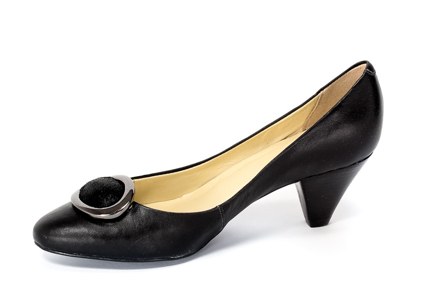 Czółenka Via Uno 11042503 Black.Prz