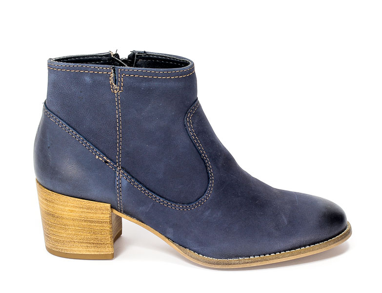 Botki Tamaris 1-25341-28 827 Navy Nubuc