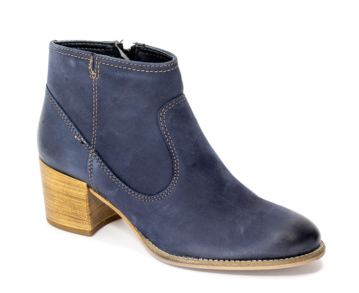 Botki Tamaris 1-25341-28 827 Navy Nubuc