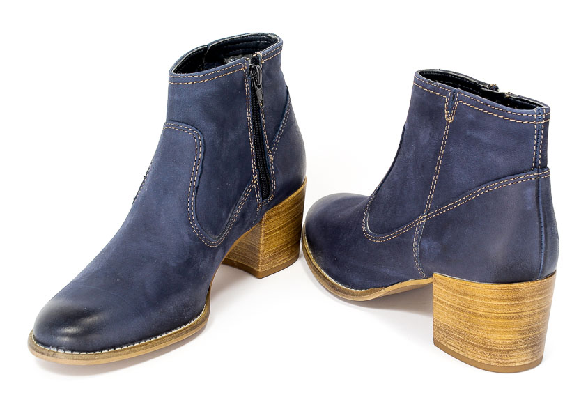 Botki Tamaris 1-25341-28 827 Navy Nubuc