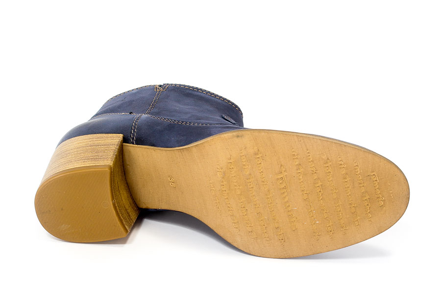 Botki Tamaris 1-25341-28 827 Navy Nubuc