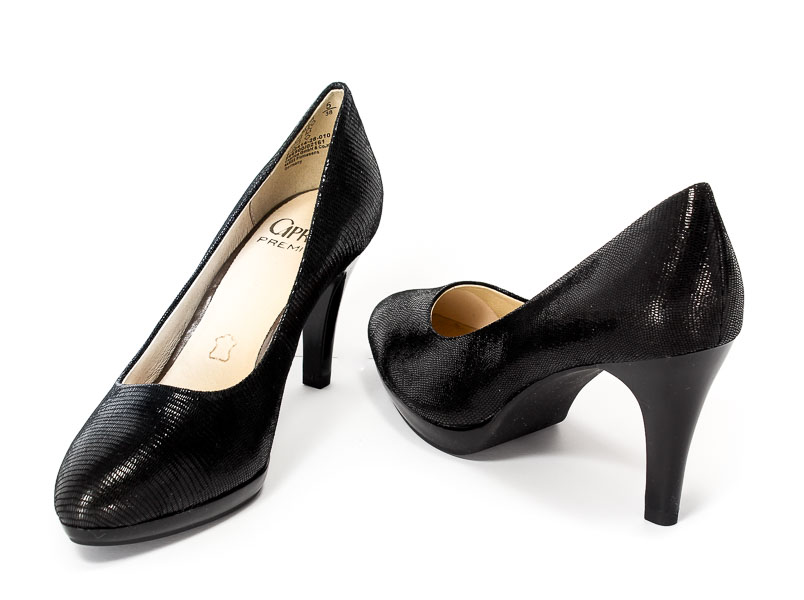 Czółenka Caprice 9-22414-28 010 Black Reptile