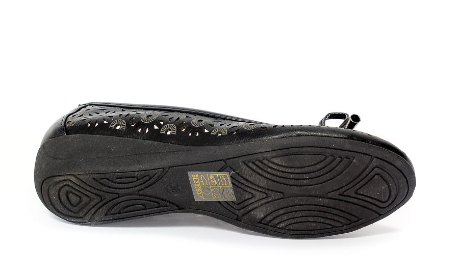 Baleriny letnie Balleri BL30250-1 Negro.Prz
