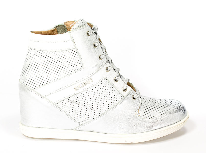 Sneakersy Eksbut 77-44-51-F97 369 Srebro lic
