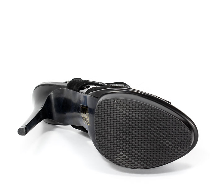Czółenka letnie Scaviola F234-603A Black.Prz