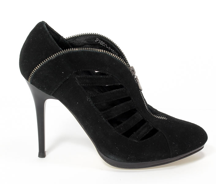 Czółenka letnie Scaviola P165C-619DB Black.Prz