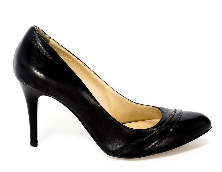 Czółenka Lizard 2225-092-0025 Czarna skora.Prz
