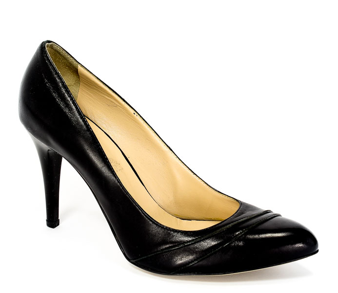 Czółenka Lizard 2225-092-0025 Czarna skora.Prz