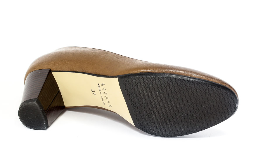 Czółenka Lizard 2601-2349-764 Brąz skóra.Prz