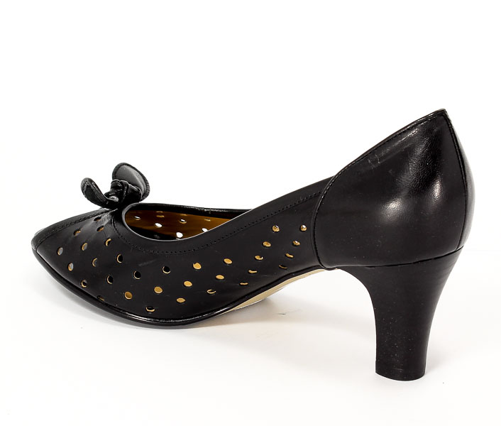 Czółenka letnie Deska 93236 B Czarny.Prz