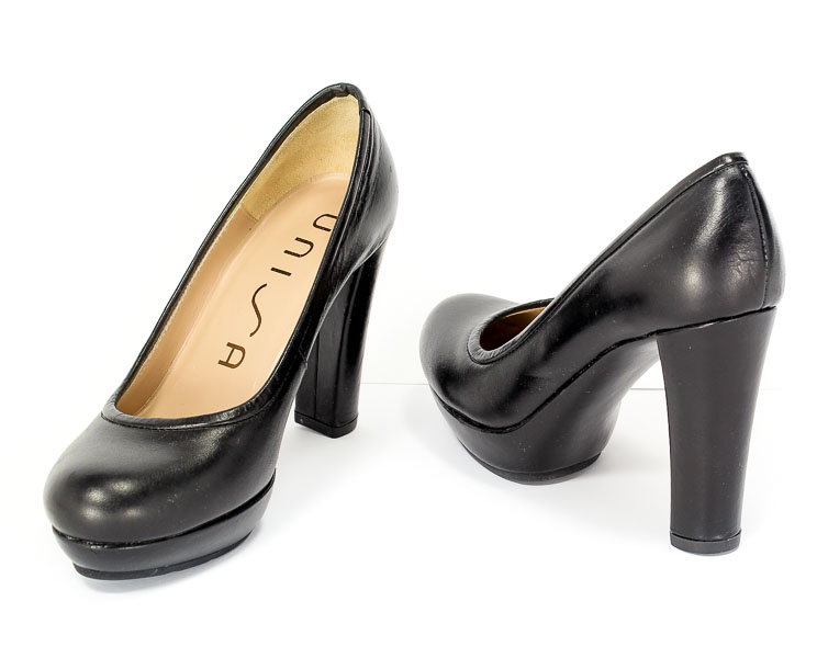 Czółenka Unisa Mambo-NX Black Napa Wax Black.Prz