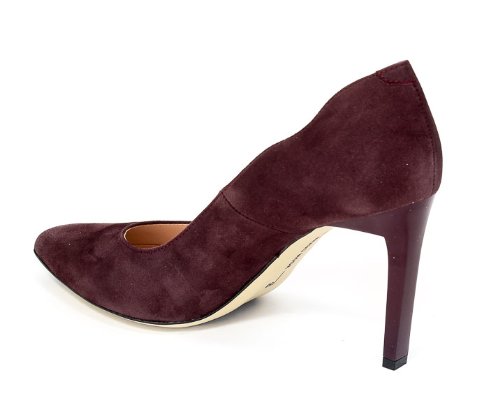 Czółenka Bravo Moda 1480 Bordo Zamsz
