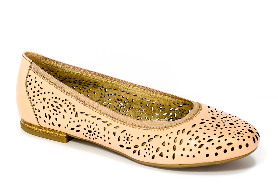 Baleriny letnie Caprice 9-22104-28 511 Rose nappa