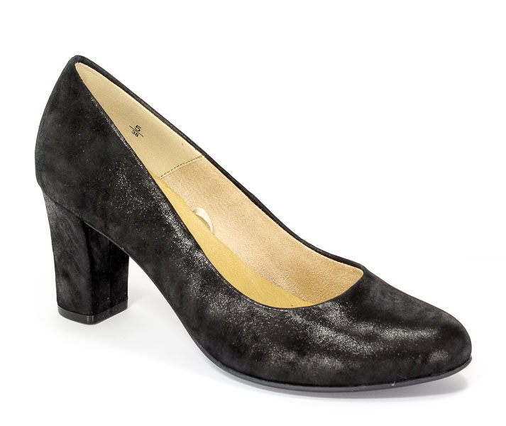 Czółenka letnie Caprice 9-22402-28 Black Suede