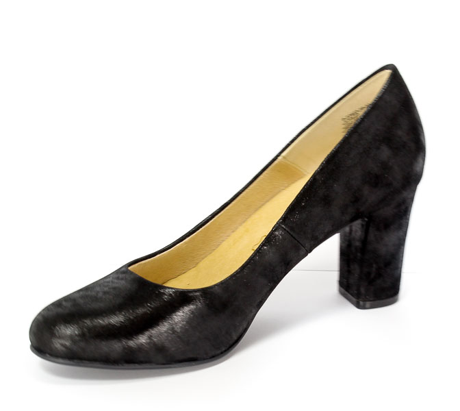 Czółenka letnie Caprice 9-22402-28 Black Suede