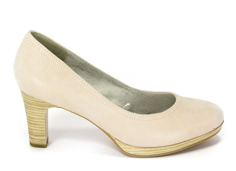 Czółenka Tamaris 1-22410-28 120 Offwht.struc