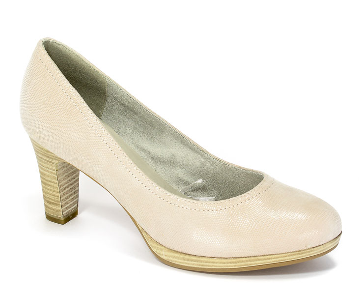 Czółenka Tamaris 1-22410-28 120 Offwht.struc