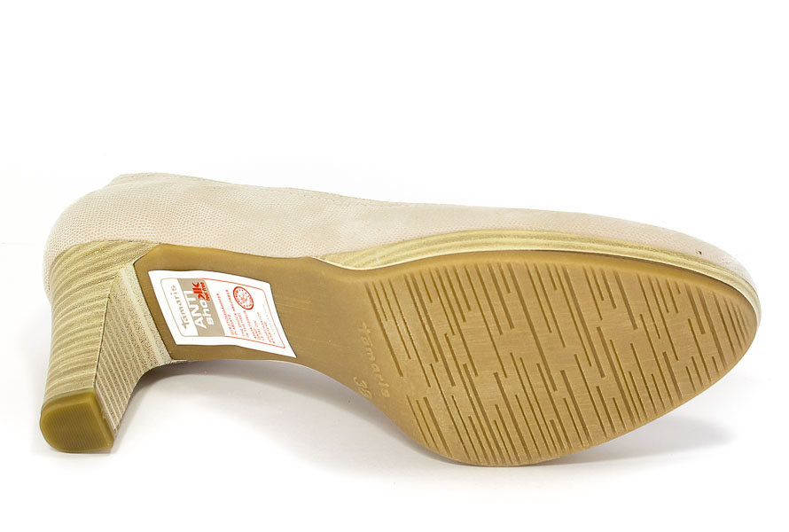 Czółenka Tamaris 1-22410-28 120 Offwht.struc