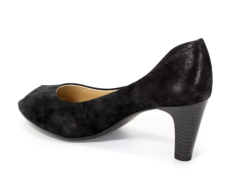 Czółenka letnie Caprice 9-29300-28 004 Black suede