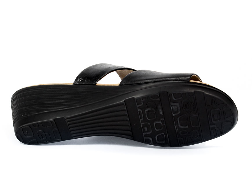 Klapki letnie Soft line 8-27262-28 Black.Prz