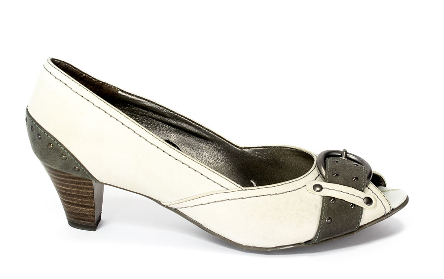 Czółenka letnie Jana 8-29300-26 Grey comb.Prz