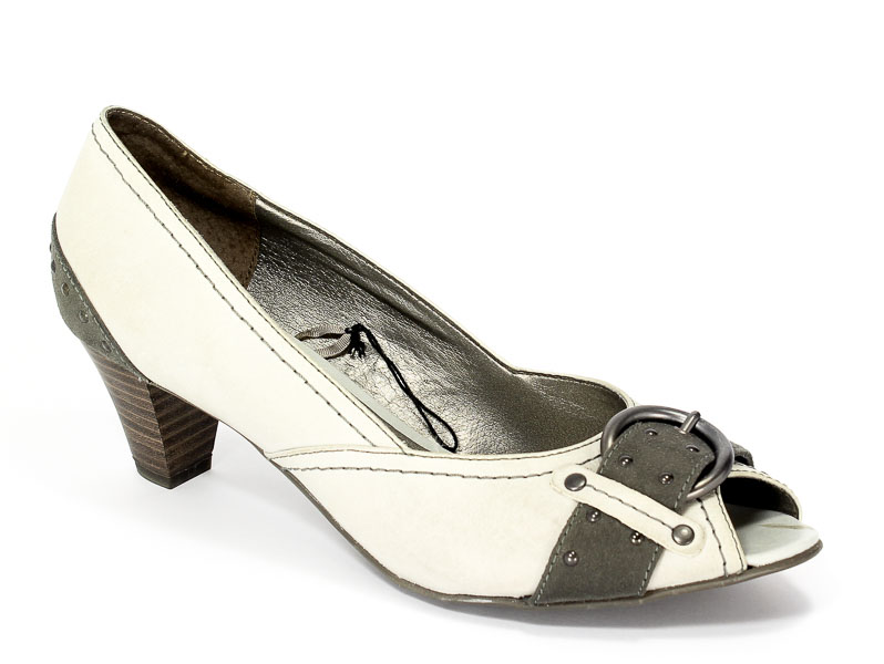 Czółenka letnie Jana 8-29300-26 Grey comb.Prz
