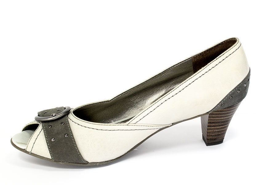Czółenka letnie Jana 8-29300-26 Grey comb.Prz