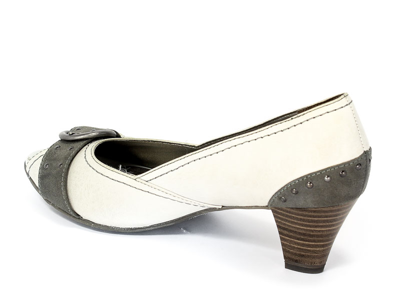 Czółenka letnie Jana 8-29300-26 Grey comb.Prz