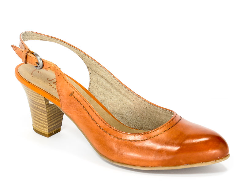 Czółenka letnie Jana 8-29606-20 Papaya.Prz