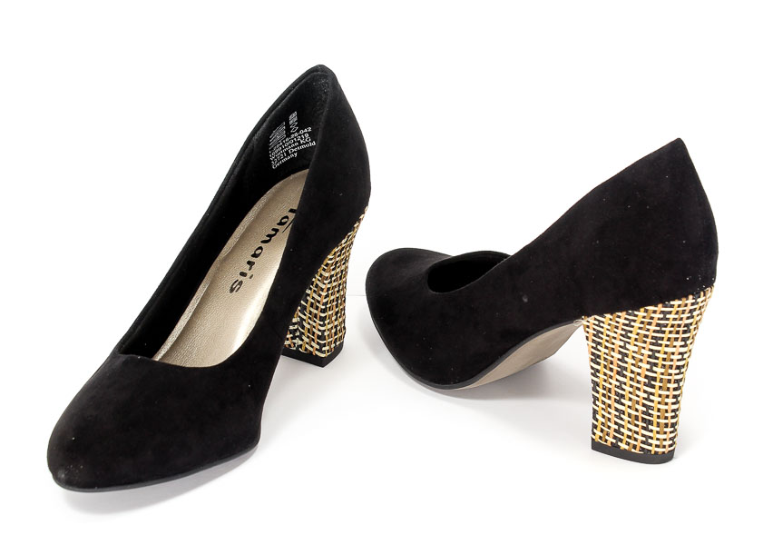 Czółenka Tamaris 1-22416-28 Black sisal