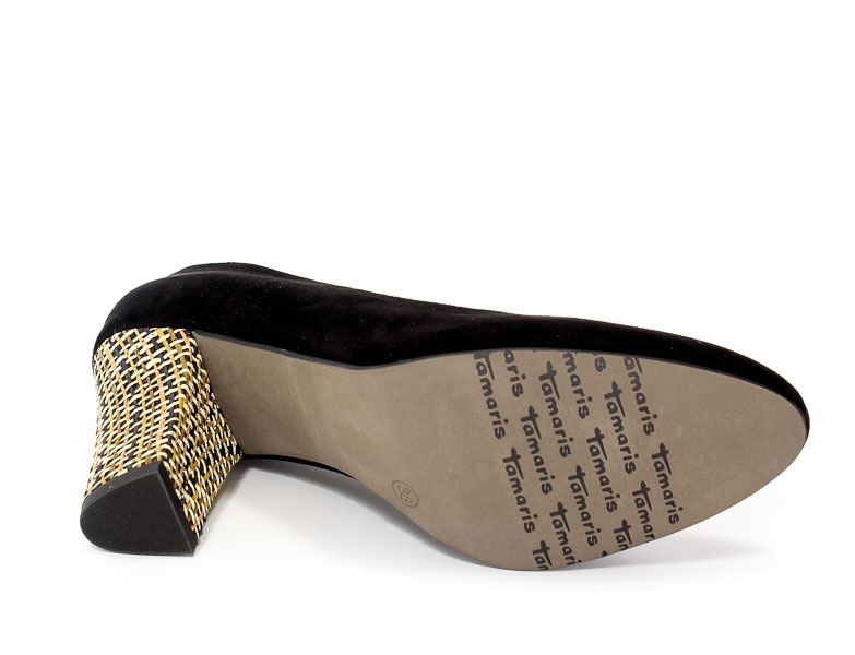 Czółenka Tamaris 1-22416-28 Black sisal