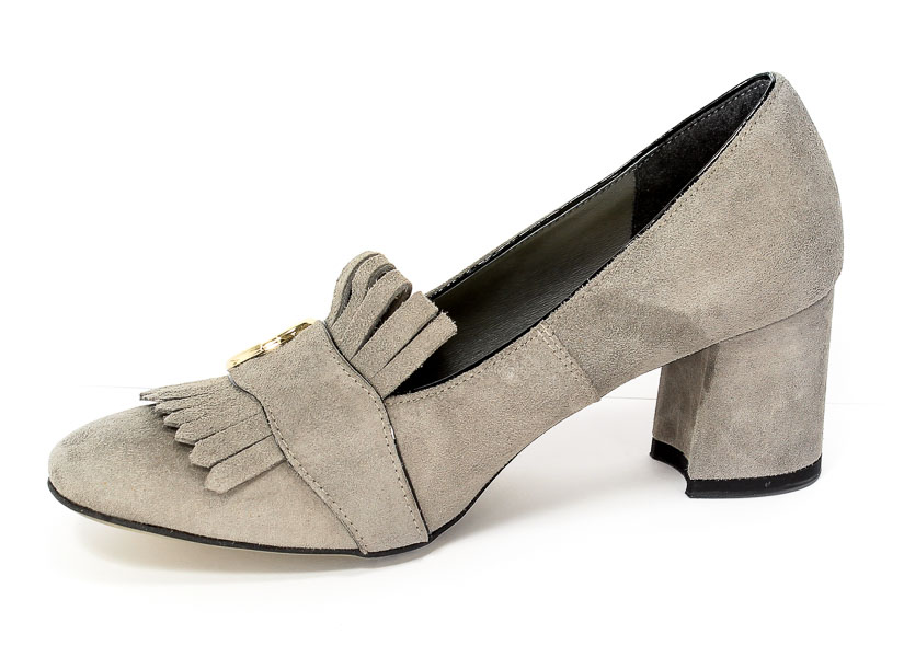 Czółenka Tomex 303 Szary zamsz