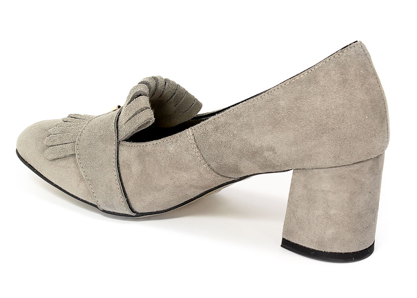 Czółenka Tomex 303 Szary zamsz