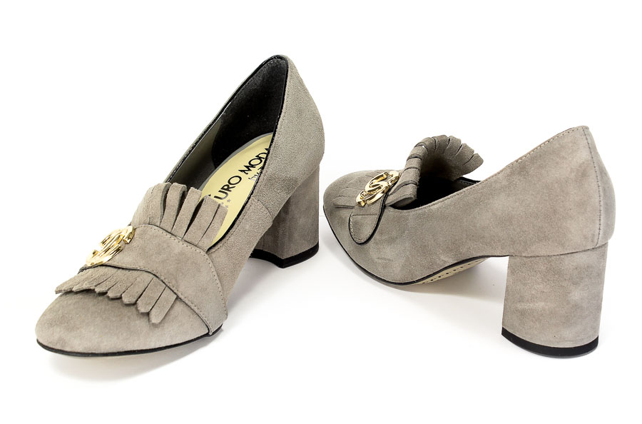 Czółenka Tomex 303 Szary zamsz