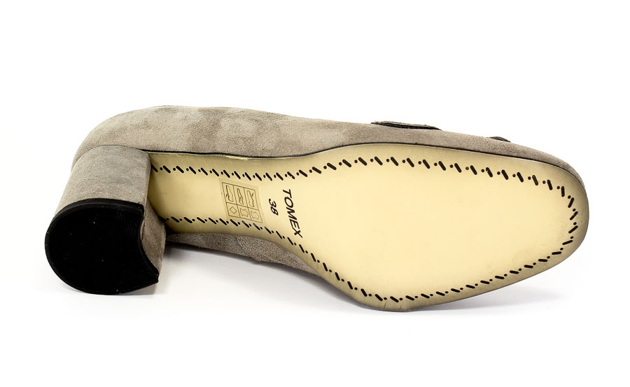 Czółenka Tomex 303 Szary zamsz