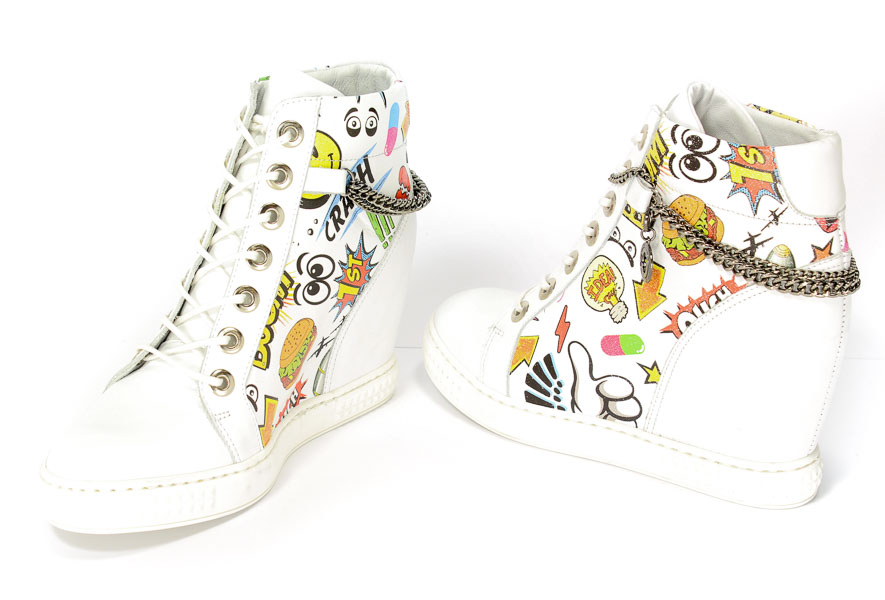 Sneakersy Carinii B3028-F-G34-000-B88 Biały