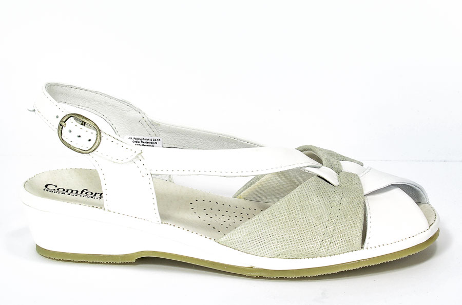 Sandały letnie Comfortabel 710817 Weiss