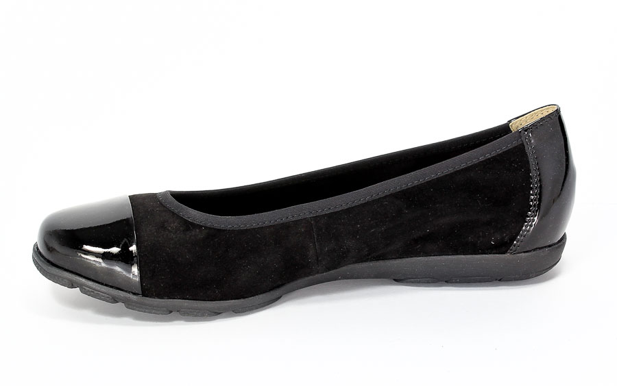 Baleriny Caprice 9-22152-28 033 Black sue comb