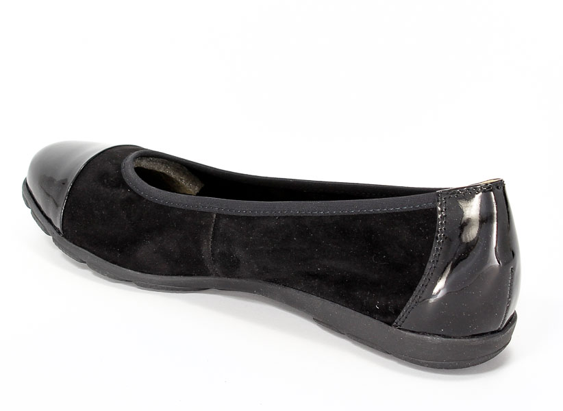 Baleriny Caprice 9-22152-28 033 Black sue comb